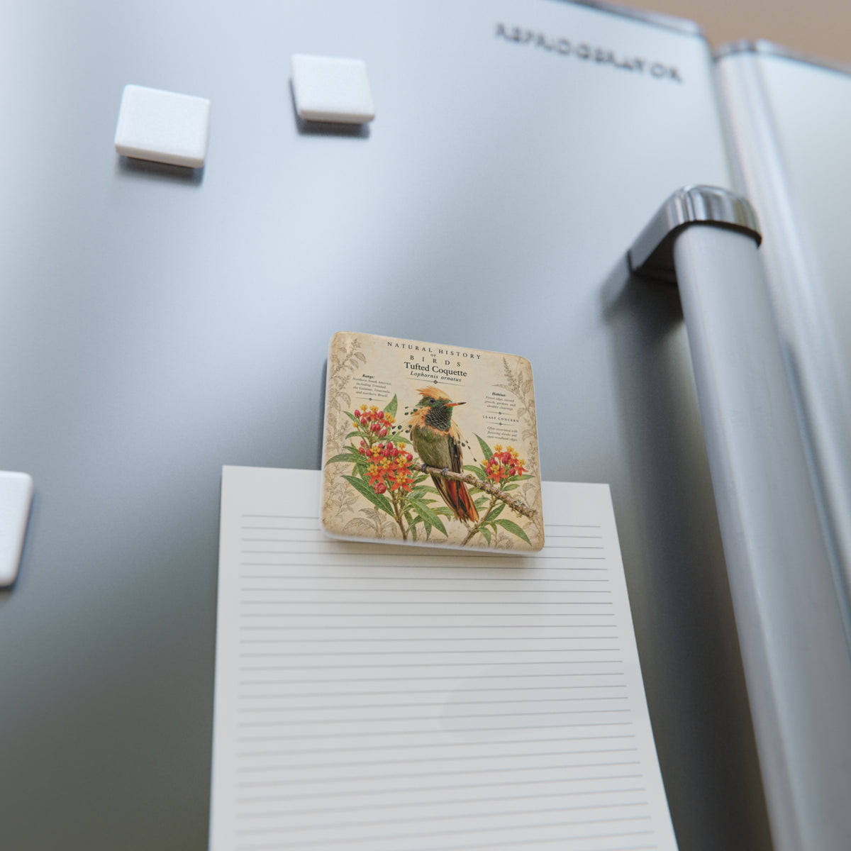Tufted Coquette Porcelain Magnet