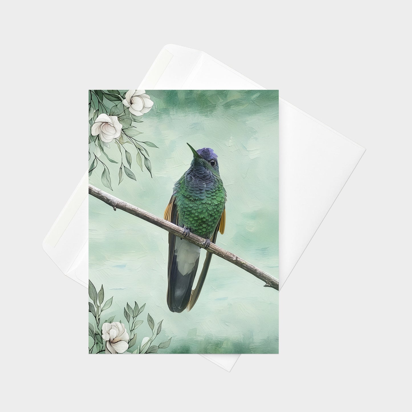 Blue-capped Hummingbird | 5x7 Note Card