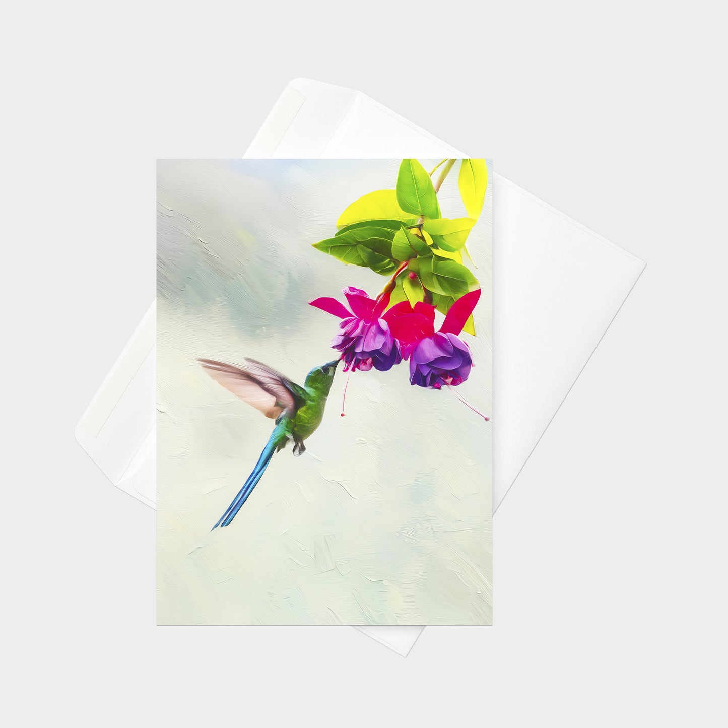 Long-tailed Sylph | 5x7 Note Card