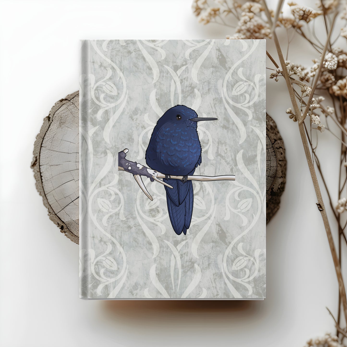 Royal Sunangel hardcover journal with wraparound hummingbird artwork