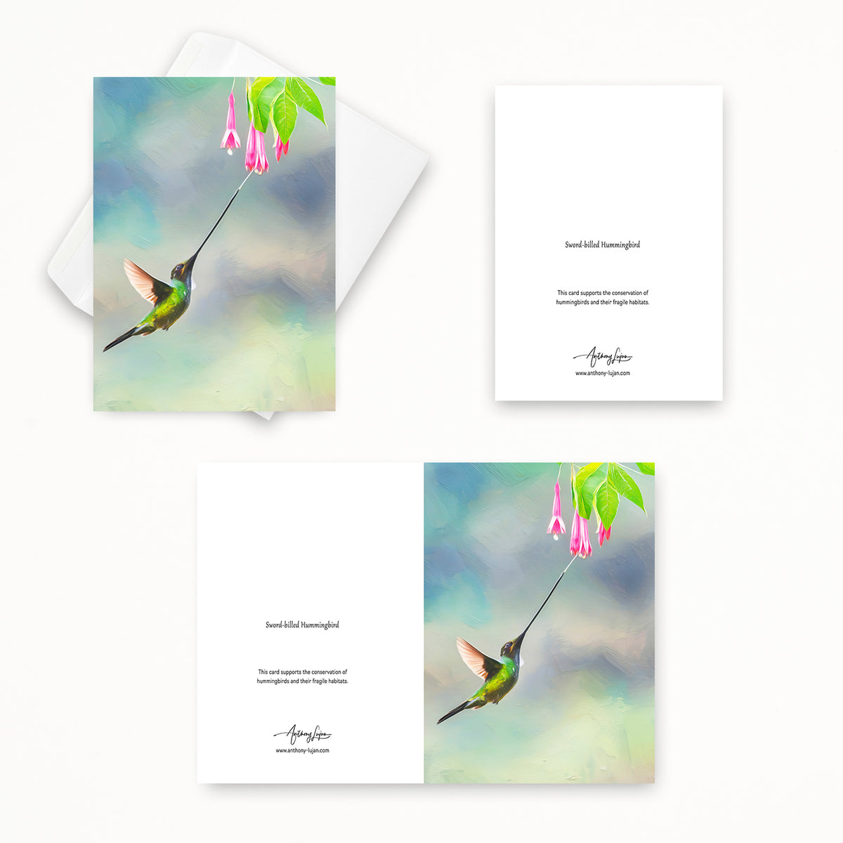 Sword-billed Hummingbird | 5x7 Note Card
