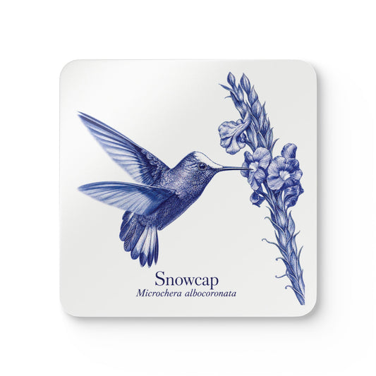 Snowcap Blue Melft Cork Coaster Set