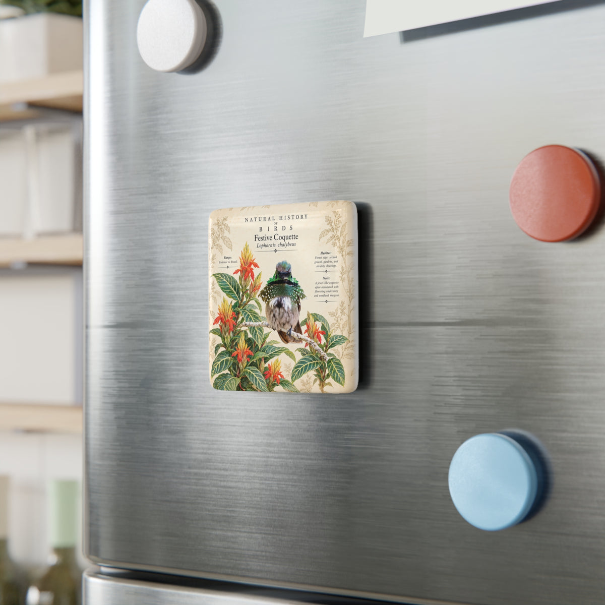 Festive Coquette Porcelain Magnet