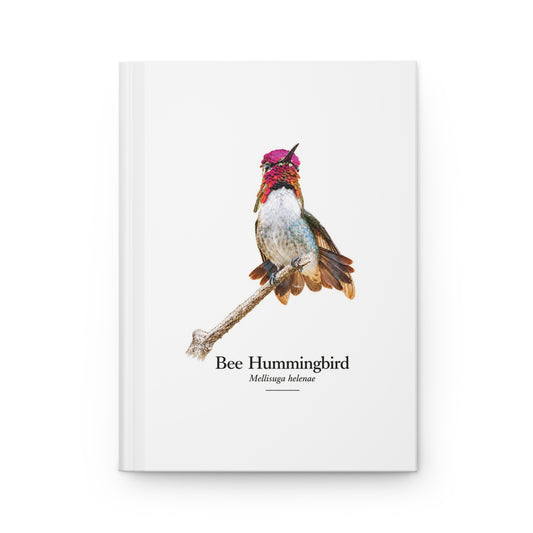 Bee Hummingbird Hardcover Journal