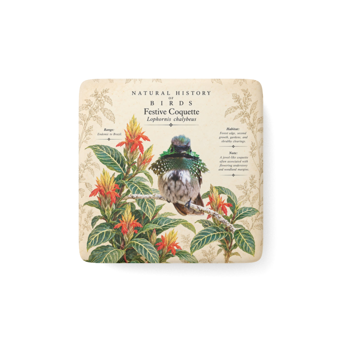 Festive Coquette Porcelain Magnet