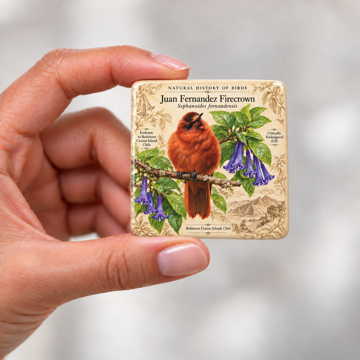 Juan Fernández Firecrown Porcelain Magnet