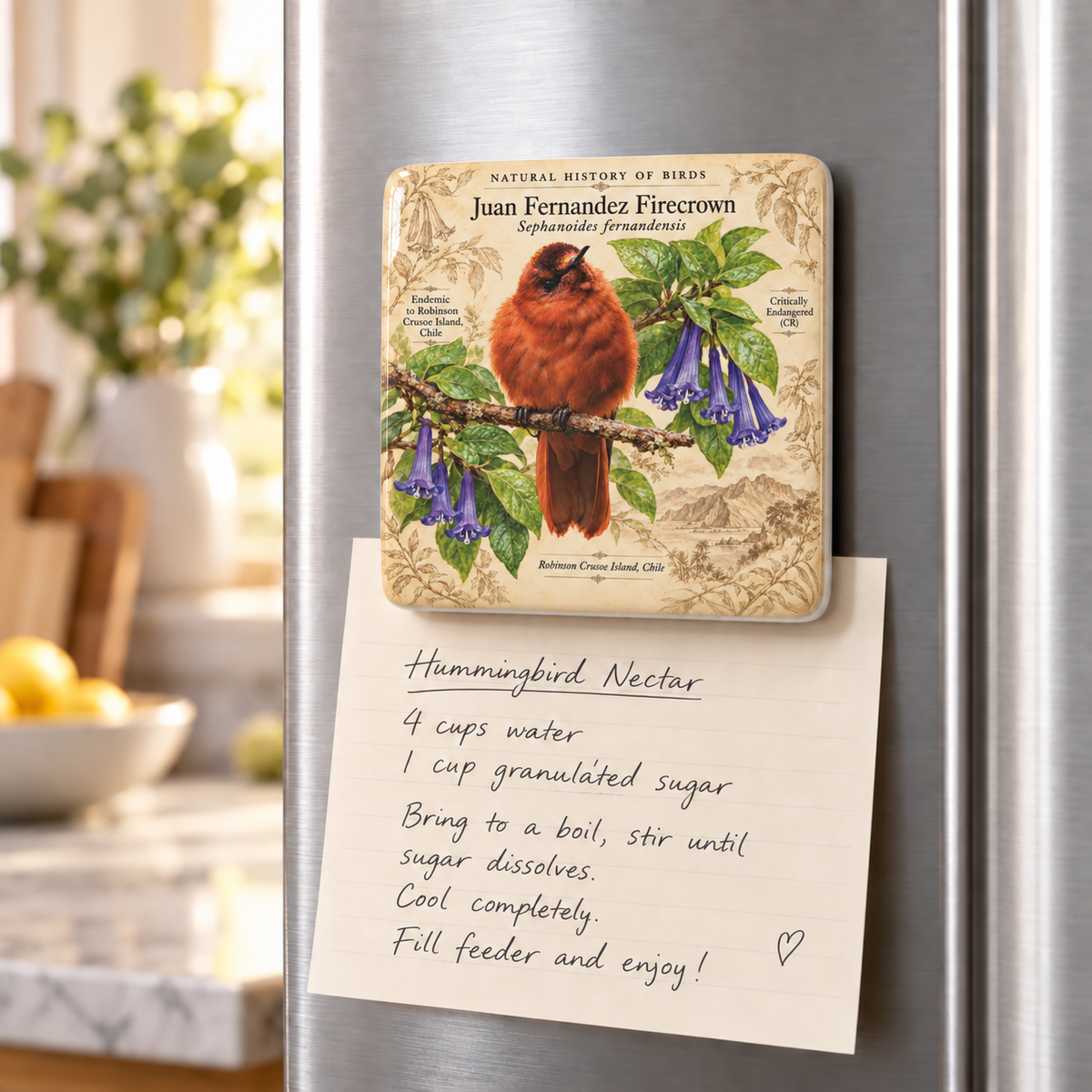 Juan Fernández Firecrown Porcelain Magnet