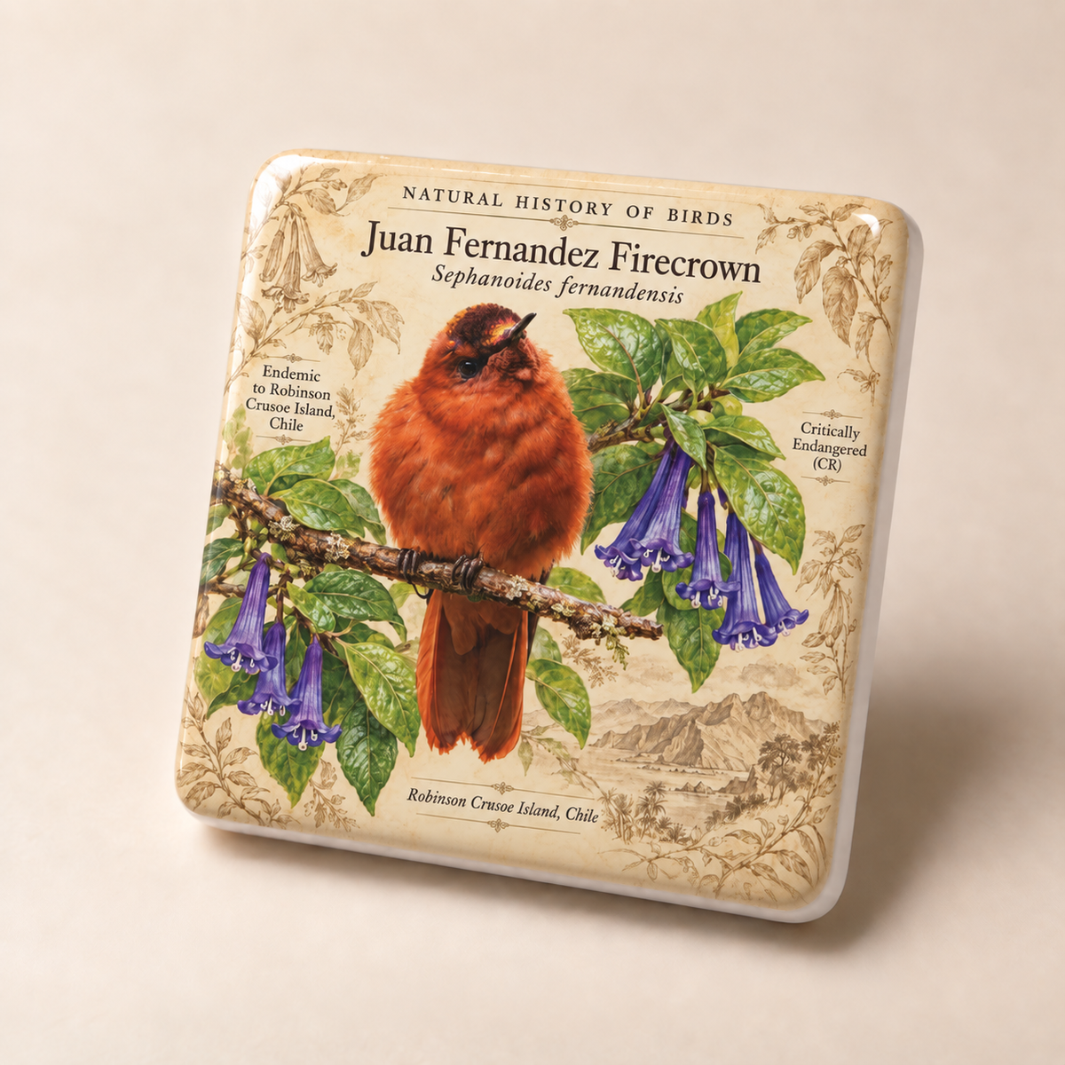 Juan Fernández Firecrown Porcelain Magnet
