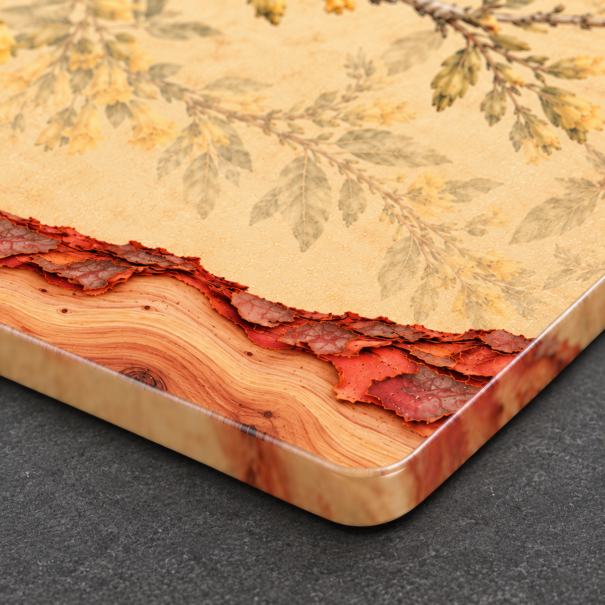 Anna's Hummingbird Glass Cutting Board, Tree Tobacco and Pacific Madrone