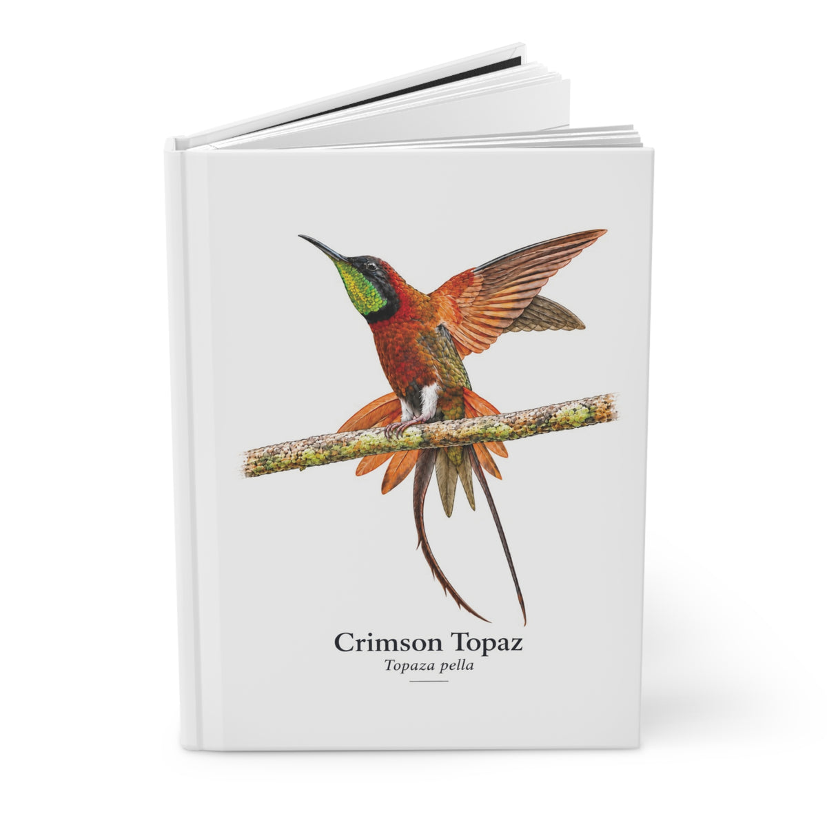 Crimson Topaz Hardcover Journal