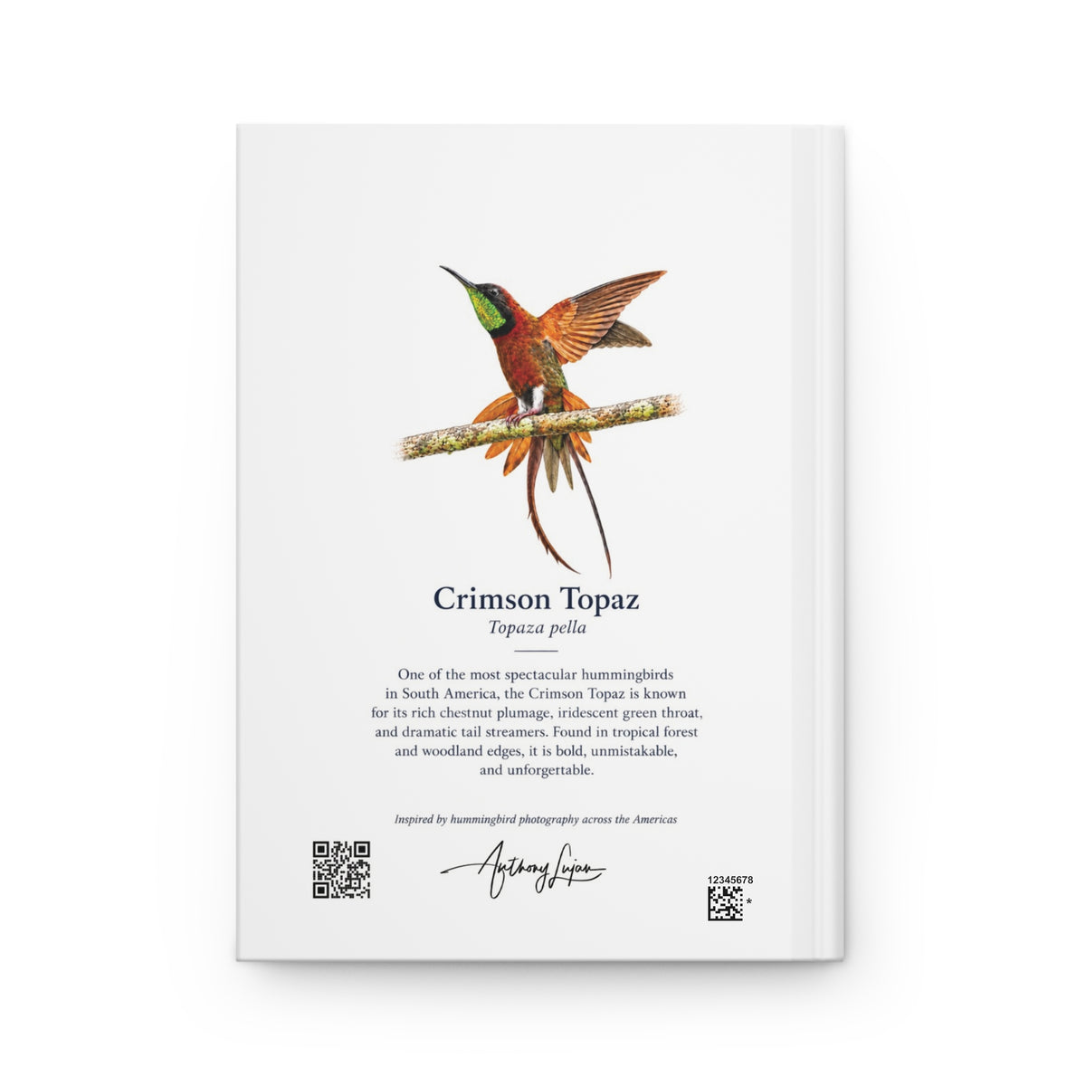 Crimson Topaz Hardcover Journal