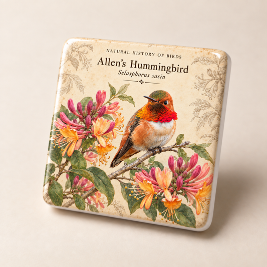 Allen's Hummingbird Porcelain Magnet