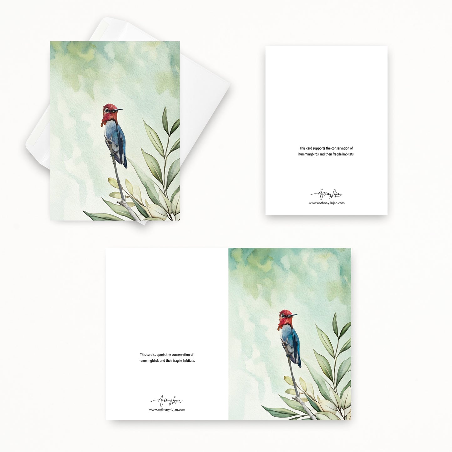 Bee Hummingbird | 5x7 Note Card