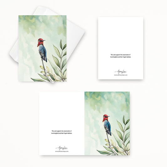 Bee Hummingbird | 5x7 Note Card