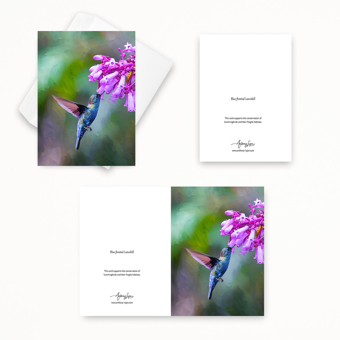 Blue-fronted Lancebill | 5x7 Note Card