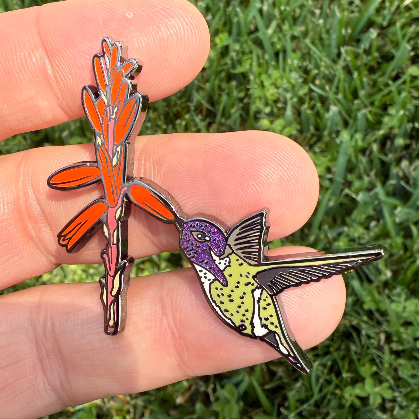 Costa Hummingbird pin example