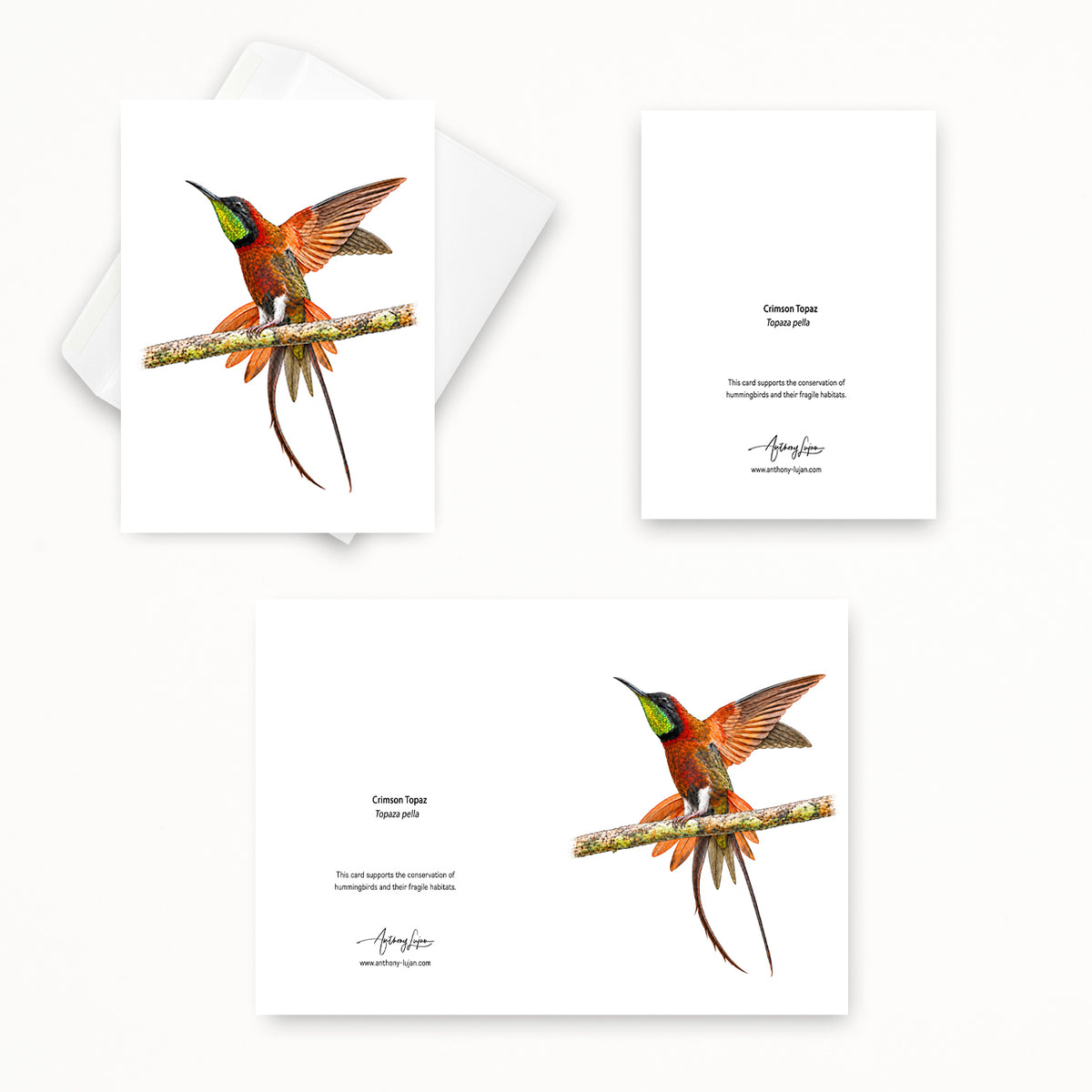 Crimson Topaz | 5x7 Note Card