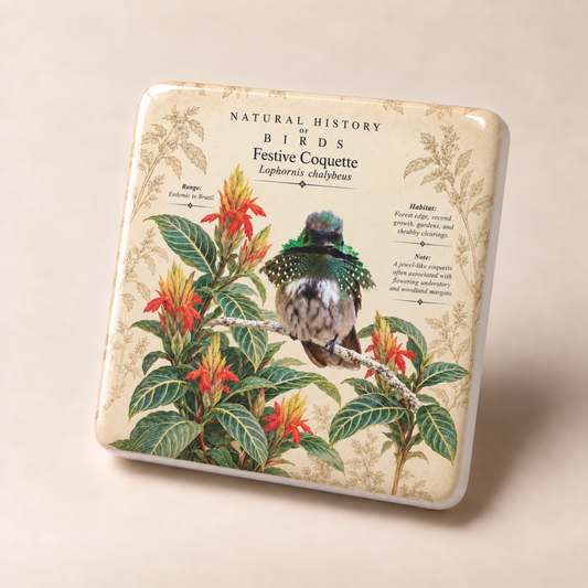 Festive Coquette Porcelain Magnet