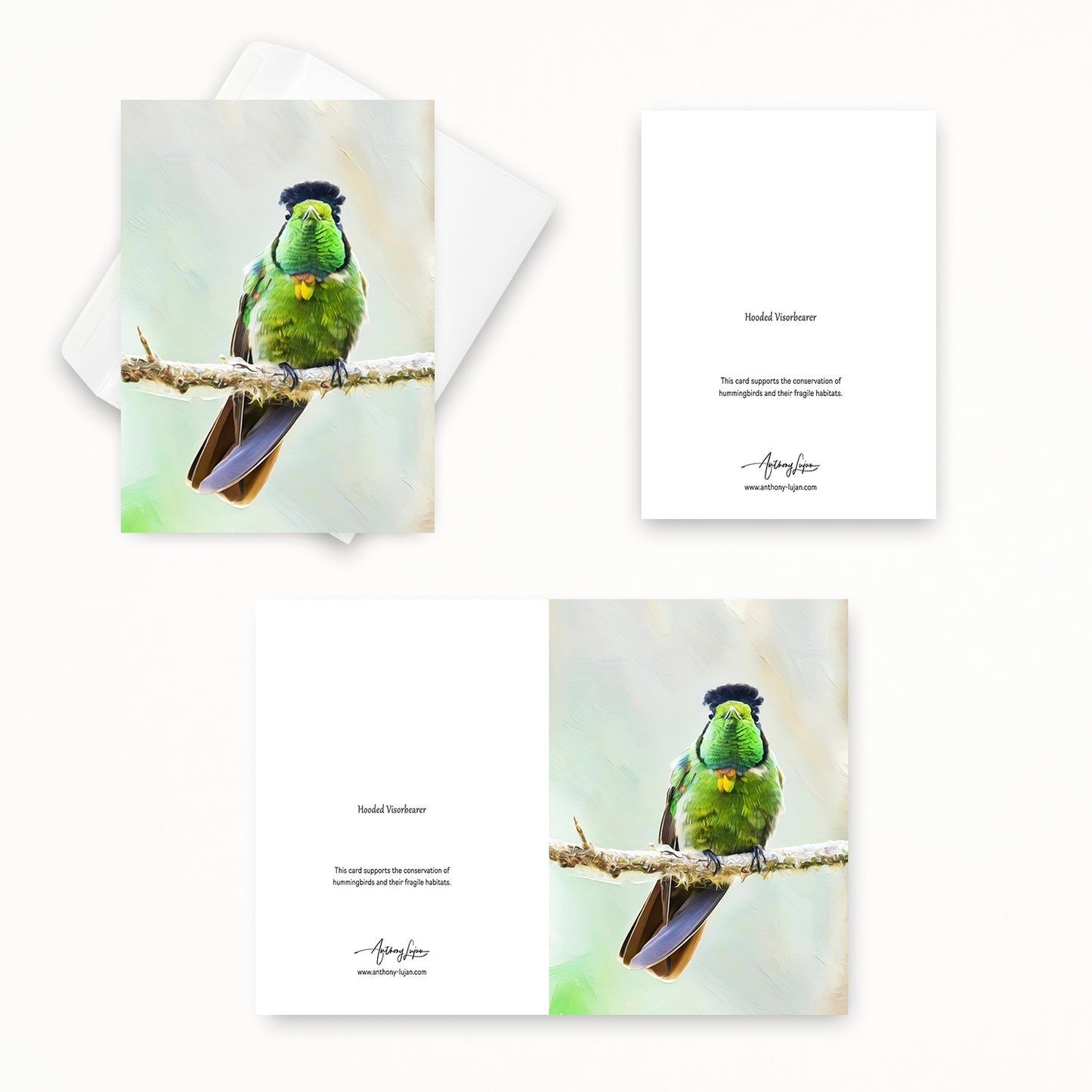 Hooded Visorbearer | 5x7 Note Card