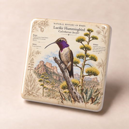 Lucifer Hummingbird Porcelain Magnet