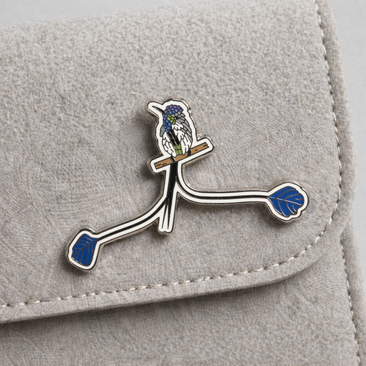 Marvelous Spatuletail enamel pin by Anthony Lujan