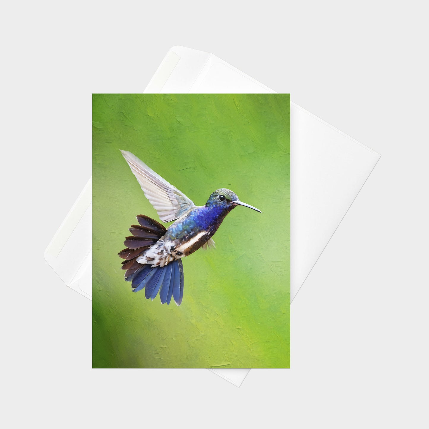 Sapphire-spangled Emerald | 5x7 Note Card