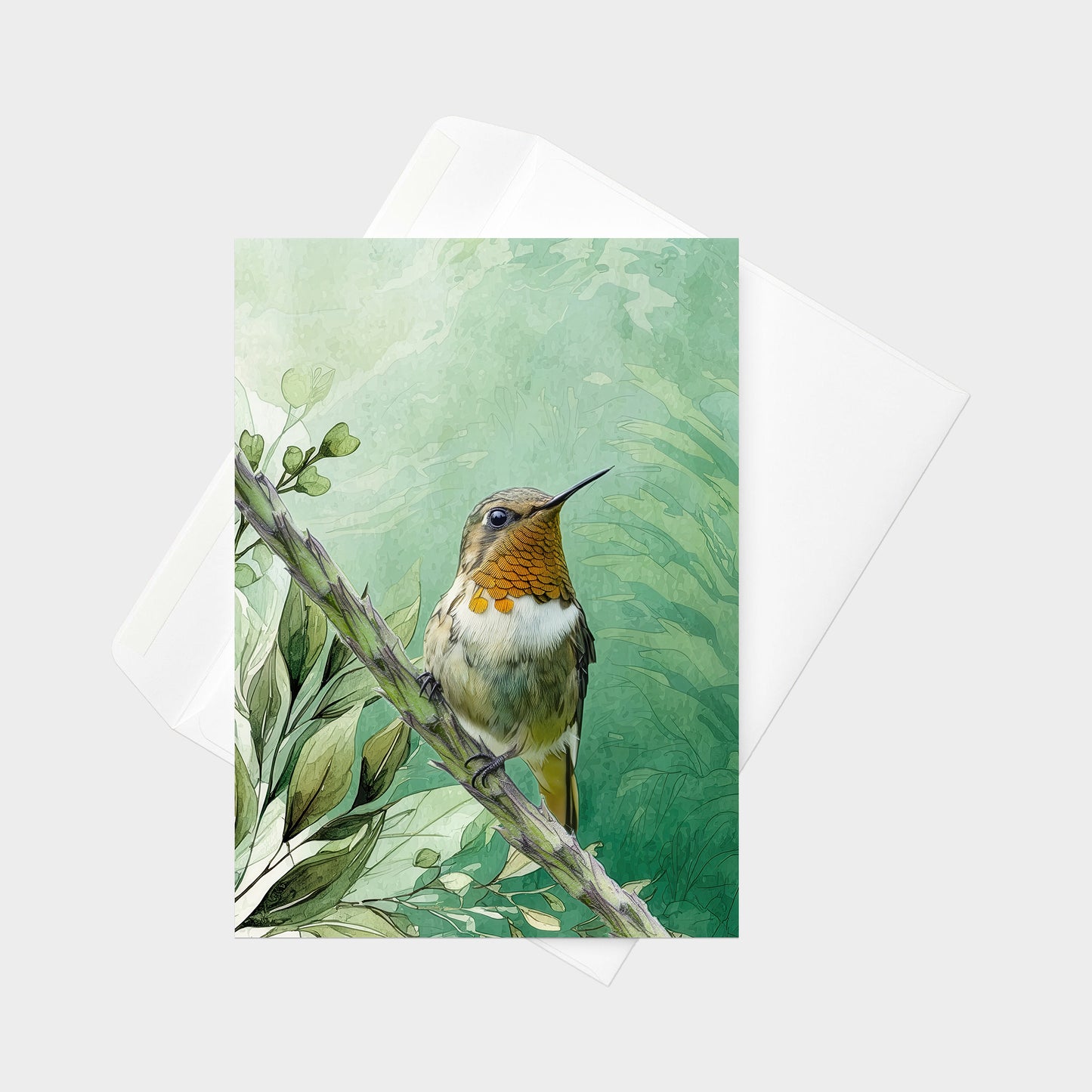 Scintillant Hummingbird | 5x7 Note Card