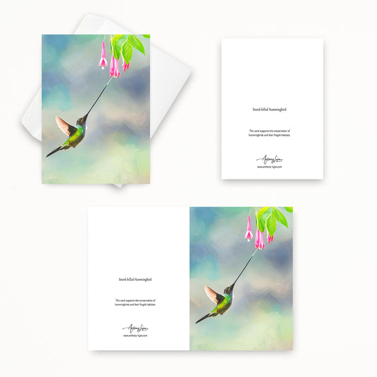 Sword-billed Hummingbird | 5x7 Note Card