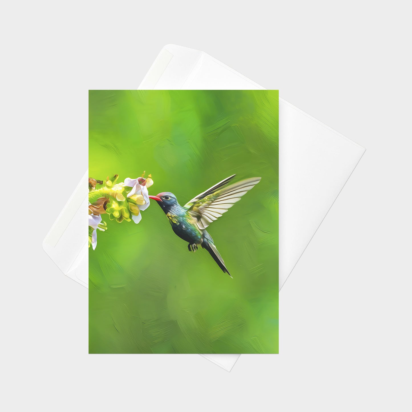 Turquoise-crowned Hummingbird | 5x7 Note Card