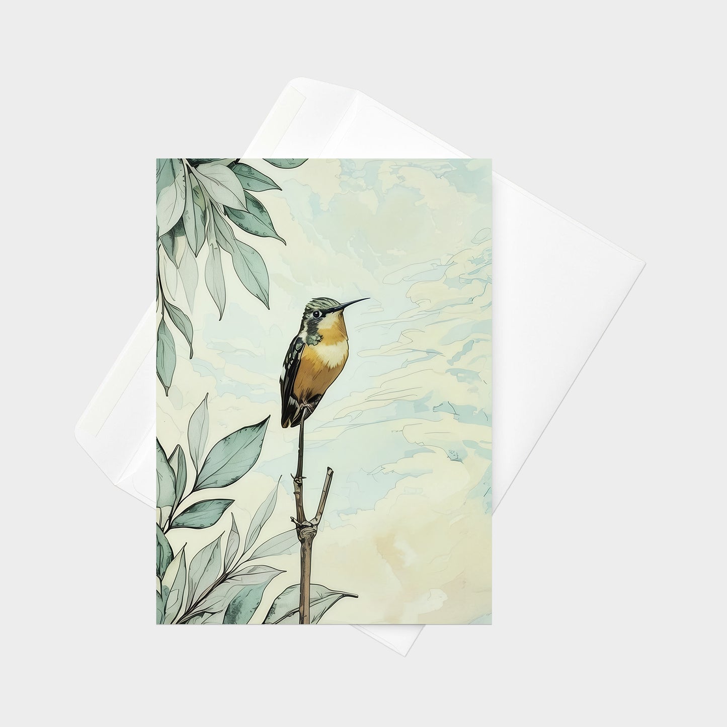 White-bellied Woodstar  | 5x7 Note Card