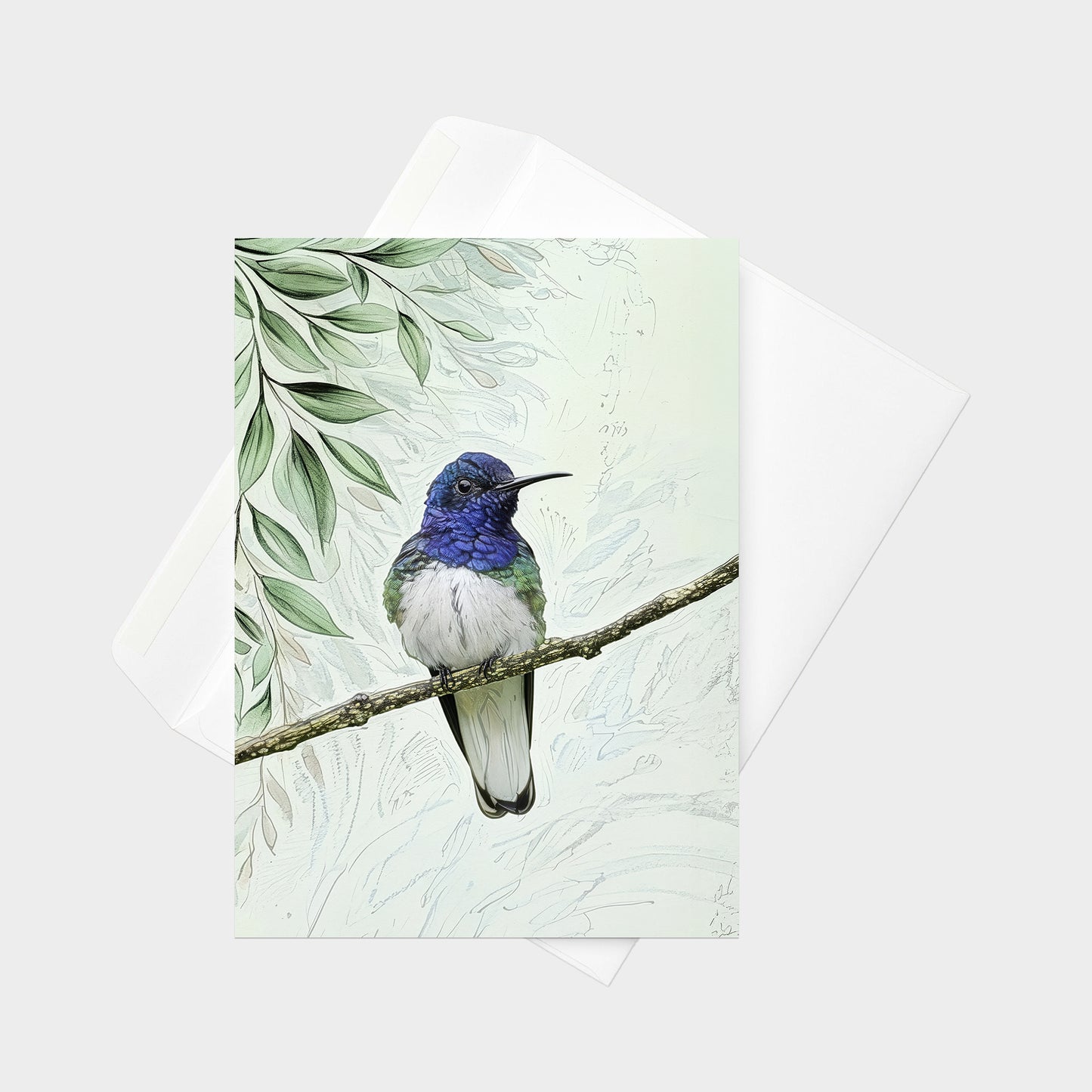 White-necked Jacobin | 5x7 Note Card
