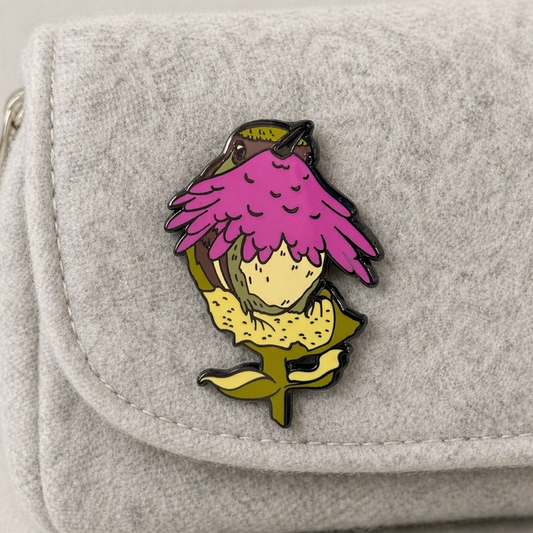 Wine-throated Hummingbird enamel pin